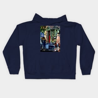 New Hope PA - Shopping Along Main Street Kids Hoodie